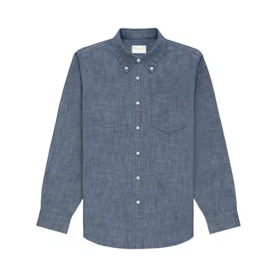 Pre-owned Aimé Leon Dore Lightweight Denim Shirt 'mid Wash' | Blue | Men's Size Xl