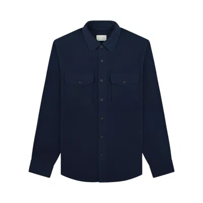 Pre-owned Aimé Leon Dore Lightweight Fleece Shirt 'sky Captain' | Blue | Men's Size M