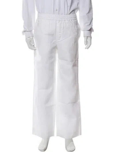 Pre-owned Aimé Leon Dore Linen Cargo Pants In White