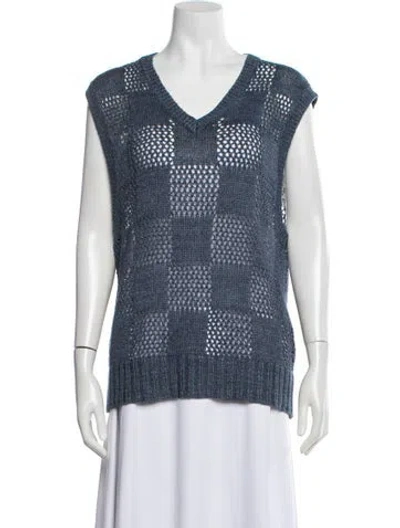 Pre-owned Aimé Leon Dore Linen Colorblock Pattern Top In Multi