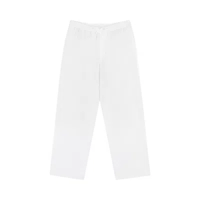 Pre-owned Aimé Leon Dore Linen Leisure Pant 'bright White' | Men's Size Xl