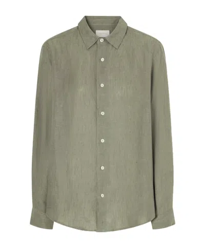 Aimé Leon Dore Linen Shirt In Green