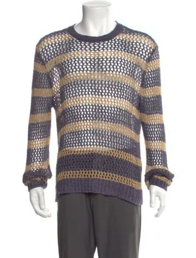 Pre-owned Aimé Leon Dore Linen Striped Pullover In Multi