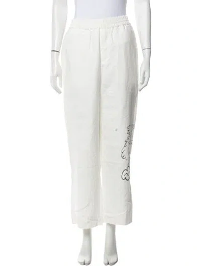 Pre-owned Aimé Leon Dore Linen Wide Leg Pants In Neutrals