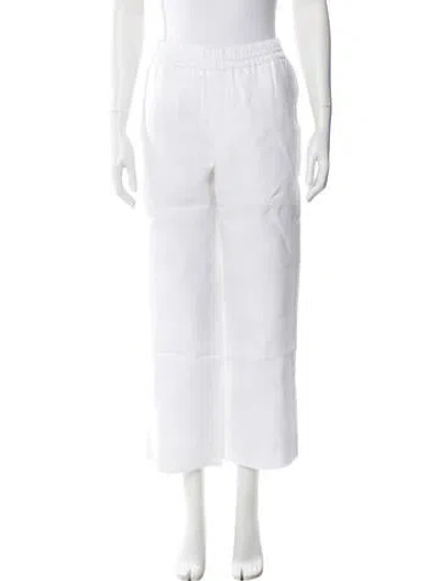 Pre-owned Aimé Leon Dore Linen Wide Leg Pants In White