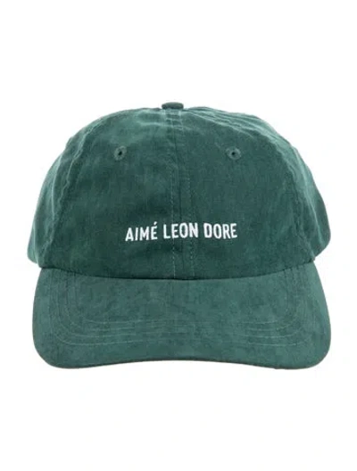 Pre-owned Aimé Leon Dore Logo Cap In Green