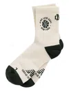 Aimé Leon Dore Logo-embroidered Socks In Neutral