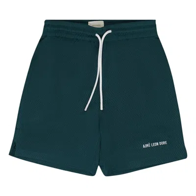 Pre-owned Aimé Leon Dore Logo Gym Short 'green' | Men's Size S