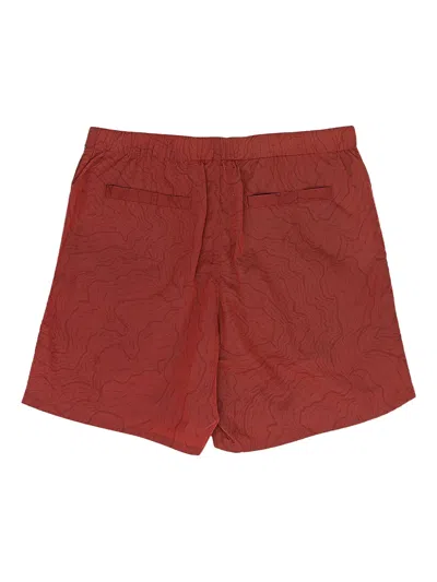 Aimé Leon Dore Logo-patch Shorts In Red