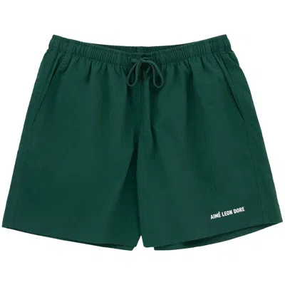 Pre-owned Aimé Leon Dore Logo Swim Short 'botanical Green' | Men's Size Xs