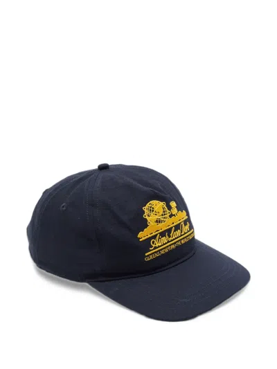 Pre-owned Aimé Leon Dore Logo-embroidered Baseball Cap In Blue
