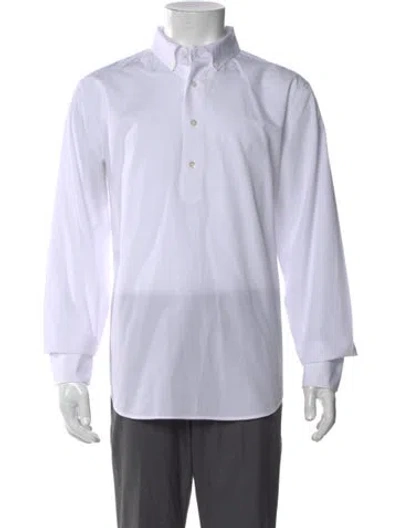 Pre-owned Aimé Leon Dore Long Sleeve Dress Shirt In White