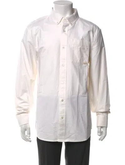 Pre-owned Aimé Leon Dore Long Sleeve Dress Shirt In White