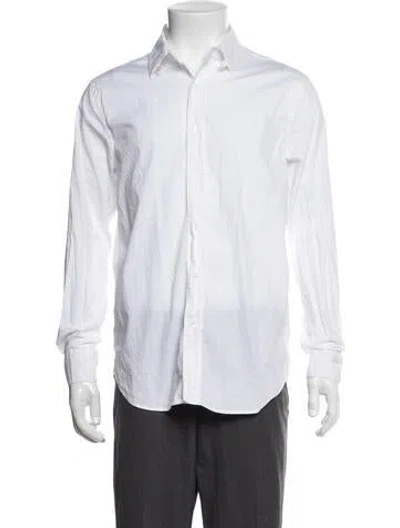 Pre-owned Aimé Leon Dore Long Sleeve Dress Shirt In White