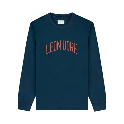 Pre-owned Aimé Leon Dore Long-sleeve Souvenir Tee 'navy Blazer' | Blue | Men's Size Xl