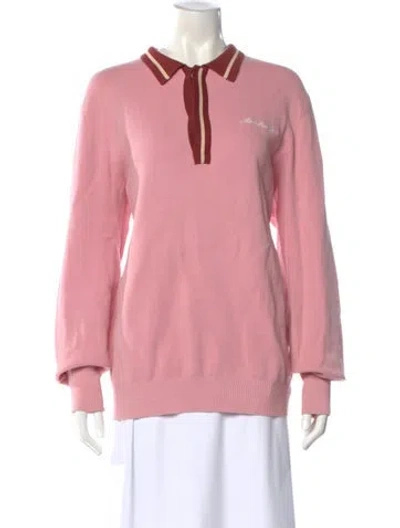 Pre-owned Aimé Leon Dore Long Sleeve Sweatshirt In Pink