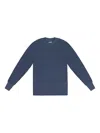 Aimé Leon Dore Indigo Long-sleeve Waffle Thermal T-shirt In Blue