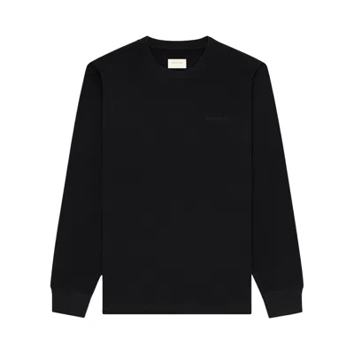 Pre-owned Aimé Leon Dore Long-sleeve Tonal Logo Tee 'jet Black' | Men's Size L