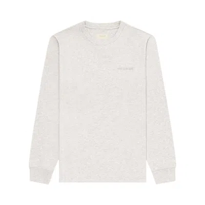 Pre-owned Aimé Leon Dore Long-sleeve Tonal Logo Tee 'oatmeal' | Cream | Men's Size Xxl In White