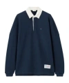 Aimé Leon Dore Long-sleeved Polo Shirt In Blue