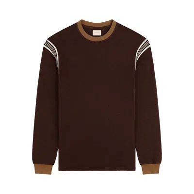 Pre-owned Aimé Leon Dore Long-sleeve Slub Tee 'coffee Bean' | Brown | Men's Size Xl