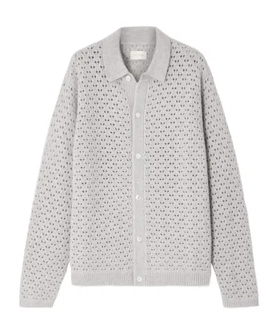 Aimé Leon Dore Long-sleeved Knitted Shirt In White
