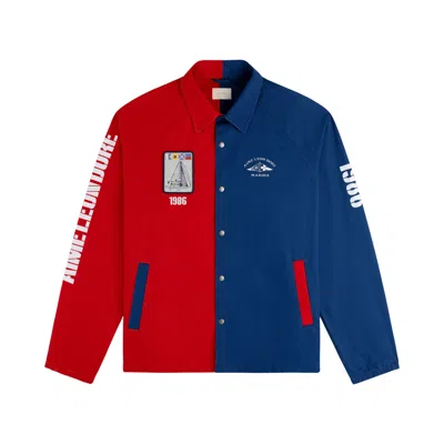Pre-owned Aimé Leon Dore Marina Jacket 'barbados Cherry/navy Peony' | Blue | Men's Size S