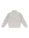 Aimé Leon Dore Off-white Marled Turtleneck Sweater In Metallic