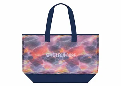 Pre-owned Aimé Leon Dore Men's Aime Leon Dore Aqua Print Mesh Tote Bag