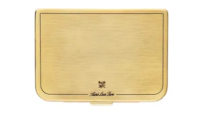Pre-owned Aimé Leon Dore Men's Aime Leon Dore Brass Card Case In Gold