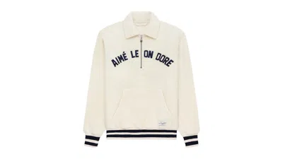 Pre-owned Aimé Leon Dore Men's Aime Leon Dore Casentino Halfzip Pullover In Cream