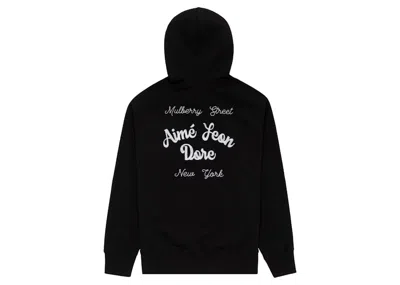 Pre-owned Aimé Leon Dore Men's Aime Leon Dore Chain Stitch Hoodie In Black