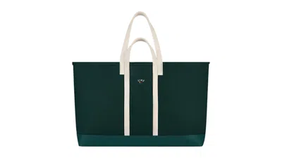 Pre-owned Aimé Leon Dore Men's Aime Leon Dore Crest Canvas Weekender Tote In Green
