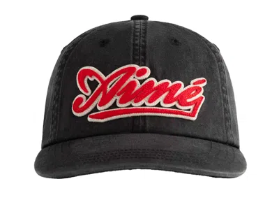 Pre-owned Aimé Leon Dore Men's Aime Leon Dore Cycling Logo Hat In Jet Black