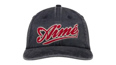 Pre-owned Aimé Leon Dore Men's Aime Leon Dore Cycling Logo Hat In Navy Blue/red