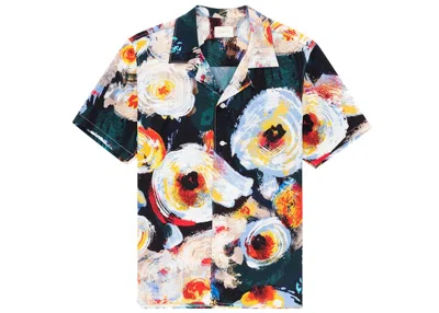 Pre-owned Aimé Leon Dore Men's Aime Leon Dore Floral Brush Stroke Leisure Shirt In Multi