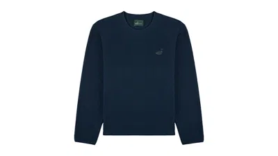 Pre-owned Aimé Leon Dore Men's Aime Leon Dore Golf Longsleeve Fleece Tee Shirt In Navy Blue Blazer