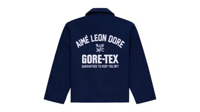 Pre-owned Aimé Leon Dore Men's Aime Leon Dore Goretex Coast Guard Jacket In Navy Blue