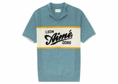 Pre-owned Aimé Leon Dore Men's Aime Leon Dore Knit Cycling Jersey In Blue