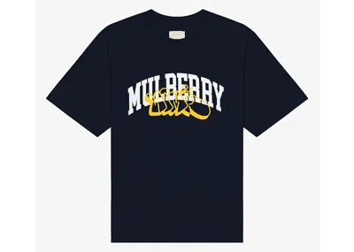 Pre-owned Aimé Leon Dore Men's Aime Leon Dore Mulberry Throwy Instore Exclusive Tee Shirt In Navy Blue
