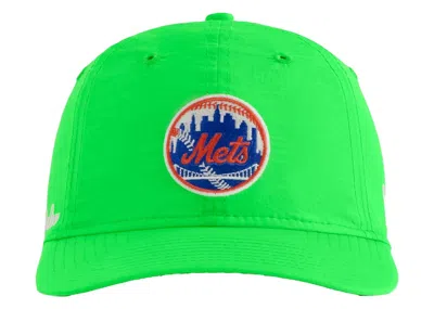 Pre-owned Aimé Leon Dore Men's Aime Leon Dore New Era Mets Nylon Hat In Acid Lime