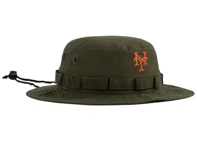 Pre-owned Aimé Leon Dore Men's Aime Leon Dore New Era Mets Safari Bucket Hat In Green