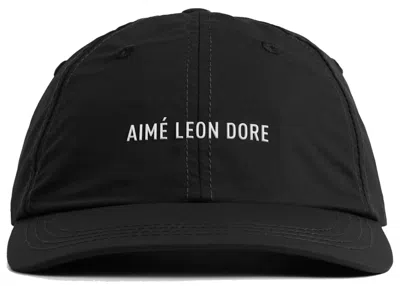 Pre-owned Aimé Leon Dore Men's Aime Leon Dore Nylon Sport Hat In Black