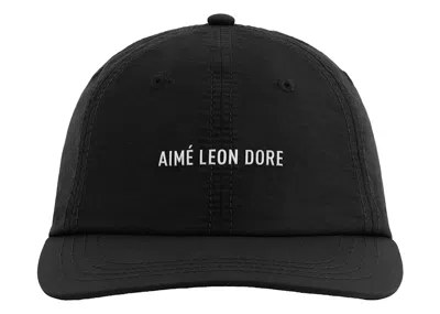Pre-owned Aimé Leon Dore Men's Aime Leon Dore Nylon Sport Hat In Jet Black