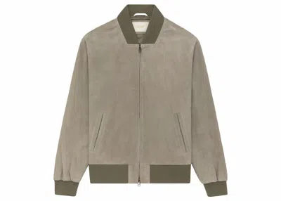 Pre-owned Aimé Leon Dore Men's Aime Leon Dore Suede Bomber Jacket In Green