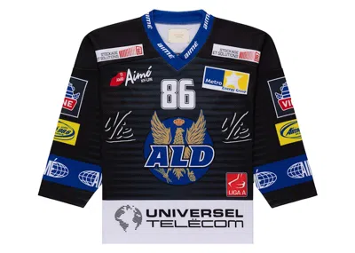 Pre-owned Aimé Leon Dore Men's Aime Leon Dore Team Hockey Jersey In Black