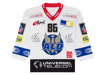 Pre-owned Aimé Leon Dore Men's Aime Leon Dore Team Hockey Jersey In White