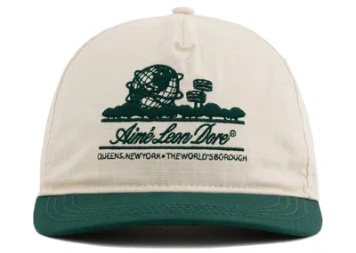 Pre-owned Aimé Leon Dore Men's Aime Leon Dore Unisphere Hat In Cream In White