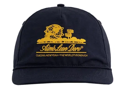Pre-owned Aimé Leon Dore Men's Aime Leon Dore Unisphere Hat In Evening Blue