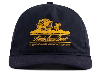 Pre-owned Aimé Leon Dore Men's Aime Leon Dore Unisphere Hat In Navy Blue
